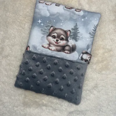 Protège carnet de santé loup 